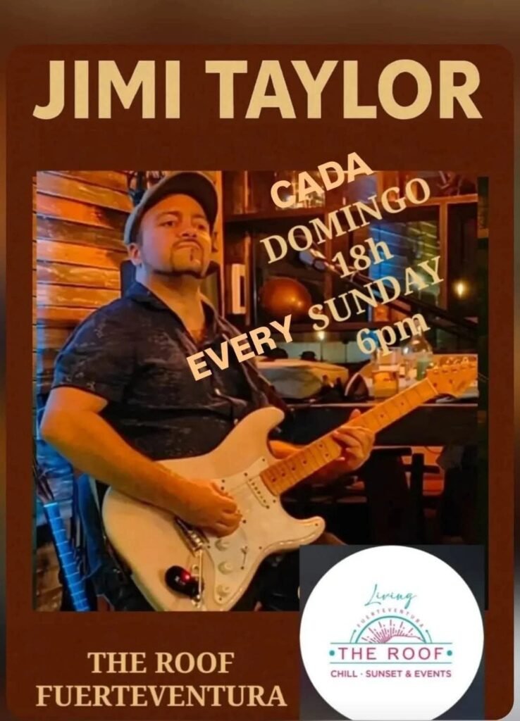 Las tardes de domingo en The Roof Chillout: musica chillout Jazz, Soul, Blues & Rock con Jimi Taylor