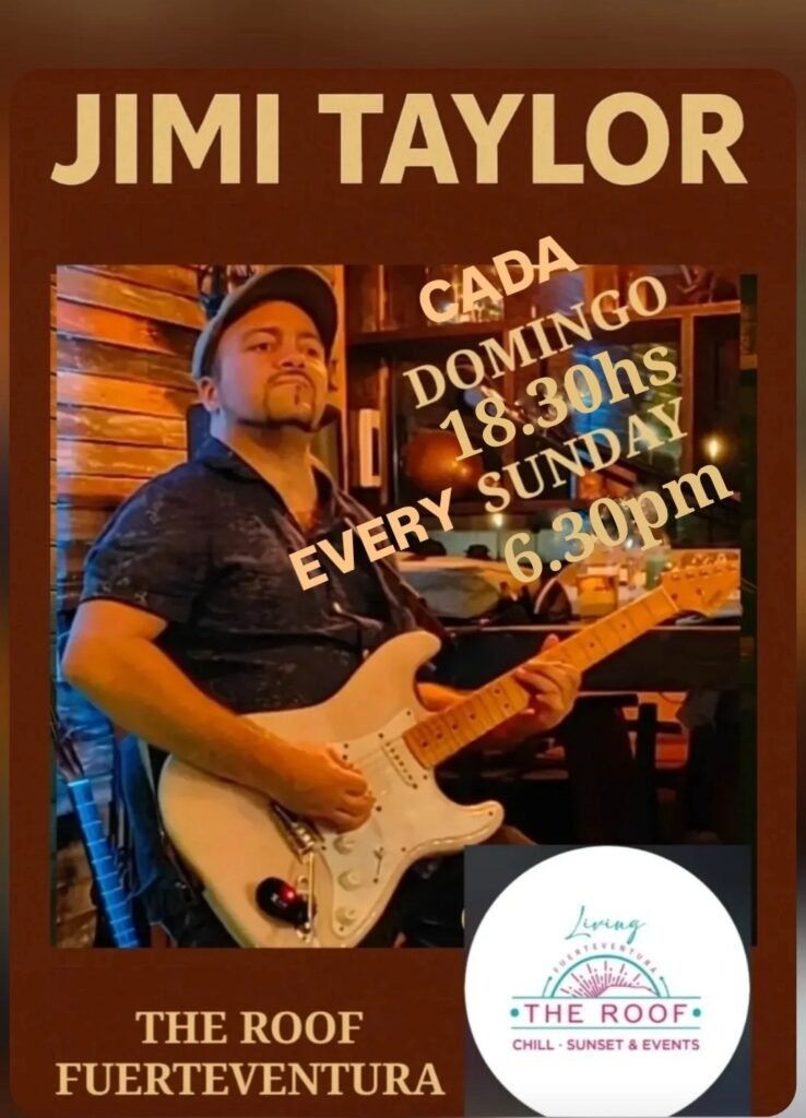 Las tardes de domingo en The Roof Chillout: musica chillout Jazz, Soul, Blues & Rock con Jimi Taylor
